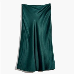 Madewell Satin Midi Slip Skirt